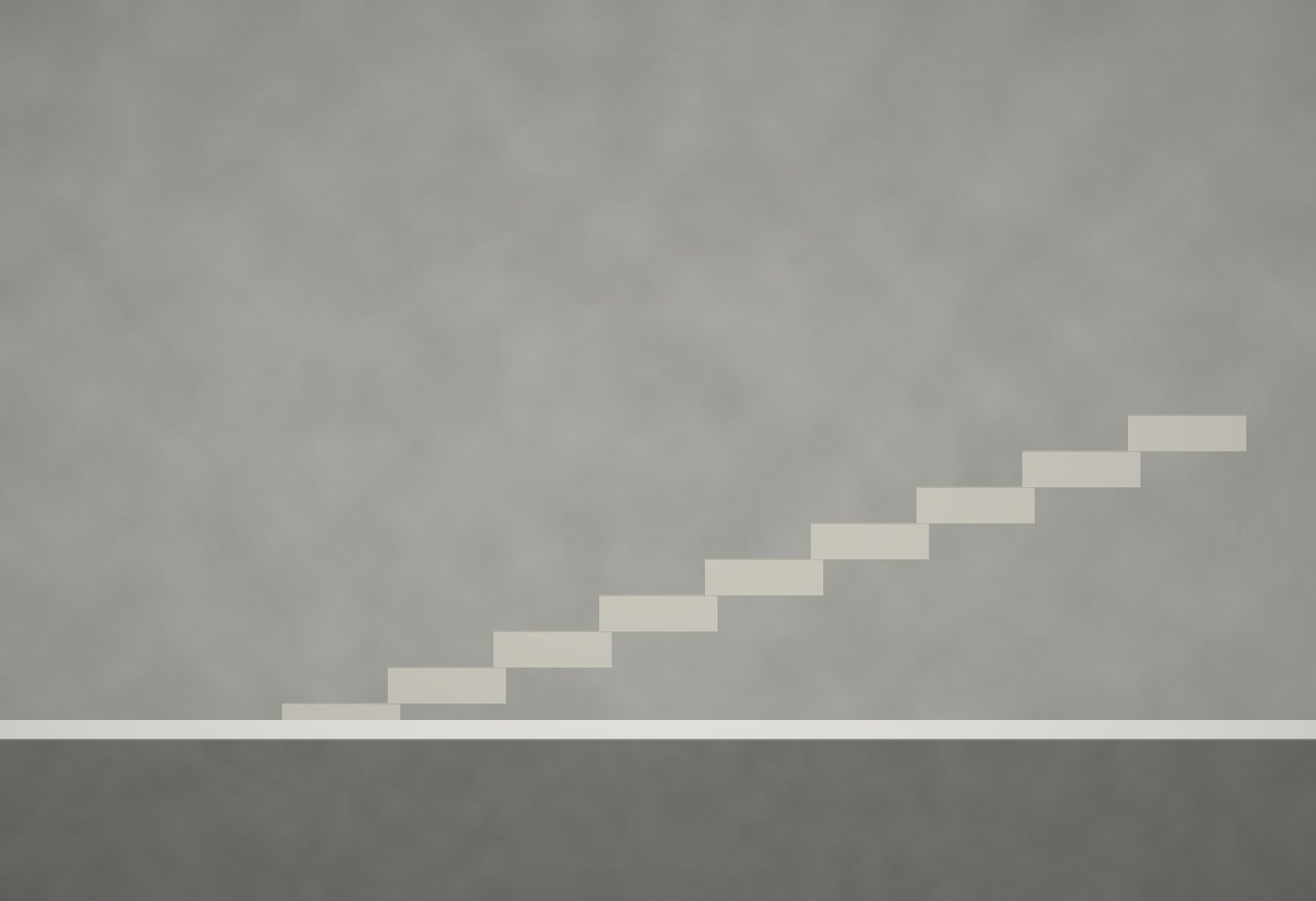 Cage d'escalier brute avant