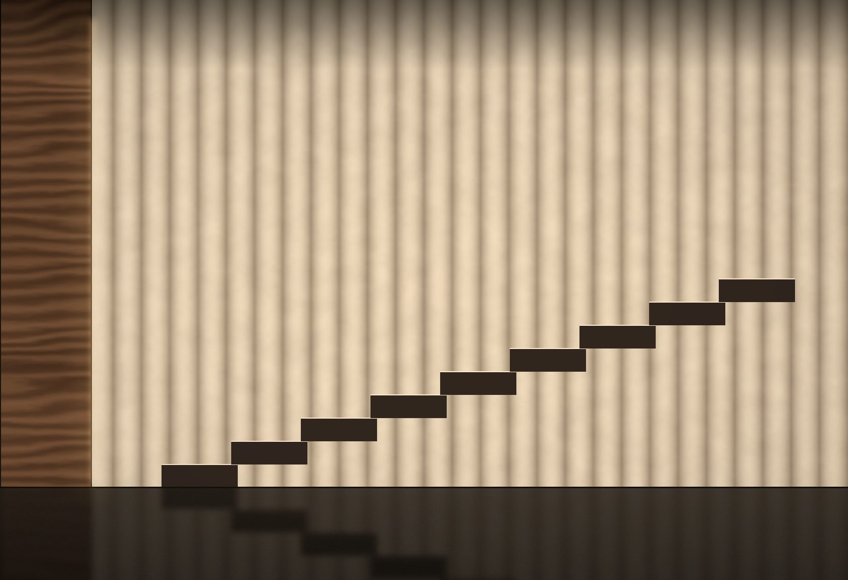 Cage d'escalier texturée